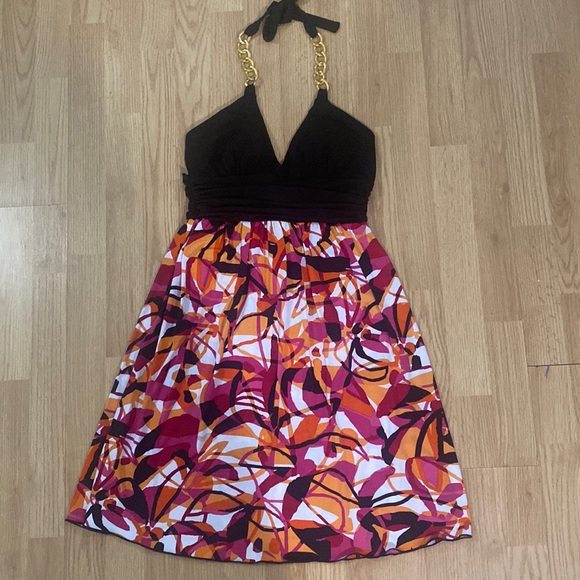 Cute Floral Halter Dress - Picture 1 of 3